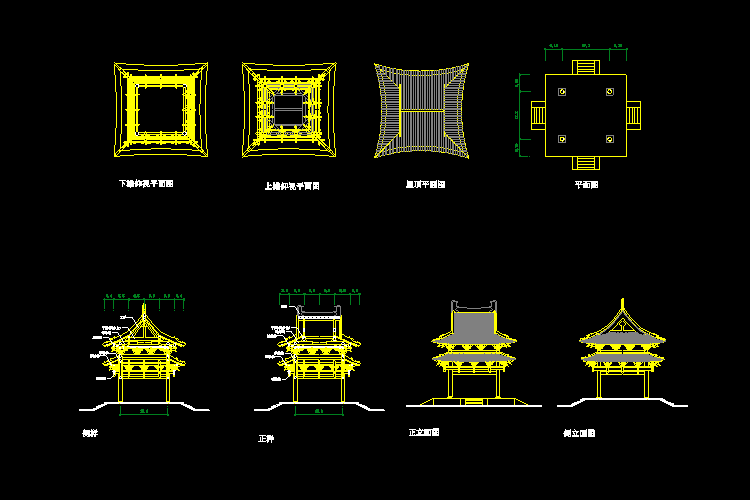 海量中国古建筑CAD图纸
