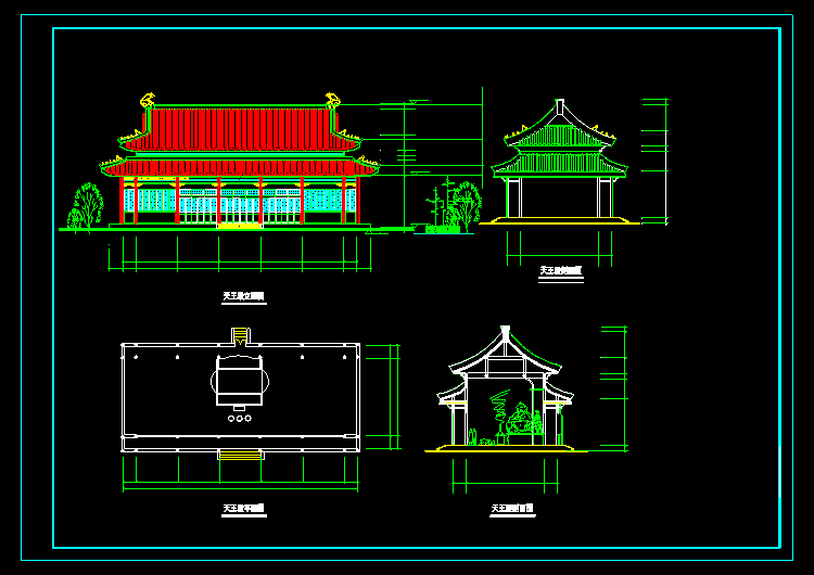 海量中国古建筑CAD图纸