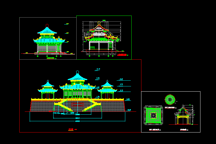 海量中国古建筑CAD图纸