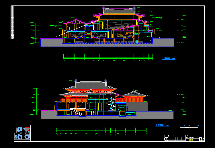 海量中国古建筑CAD图纸