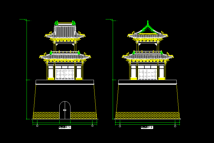 海量中国古建筑CAD图纸