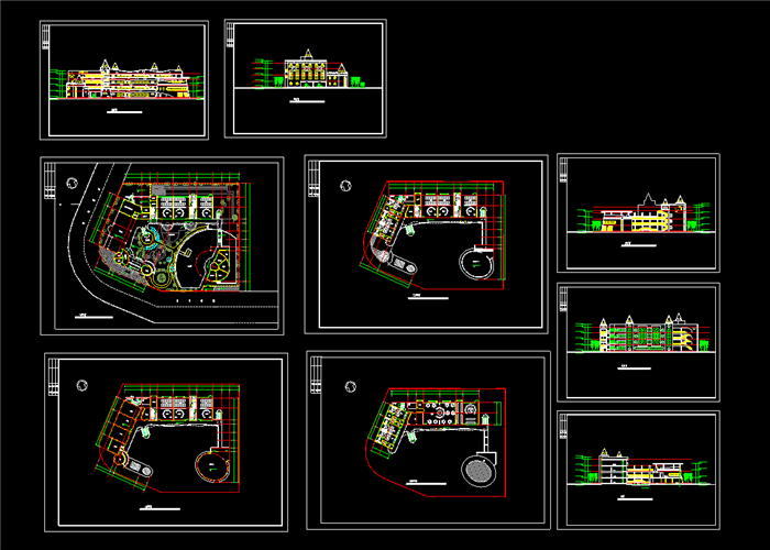 300套大中小学幼儿园CAD学校建筑设计+图纸+施工图