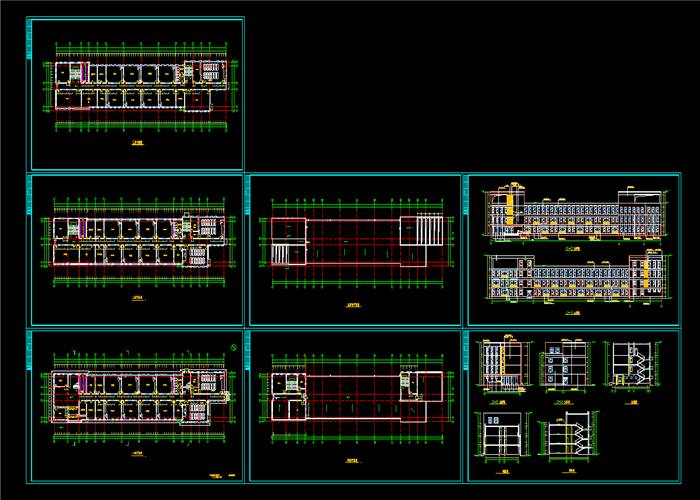 300套大中小学幼儿园CAD学校建筑设计+图纸+施工图