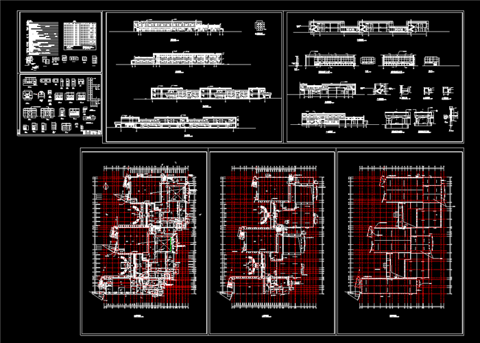 300套大中小学幼儿园CAD学校建筑设计+图纸+施工图
