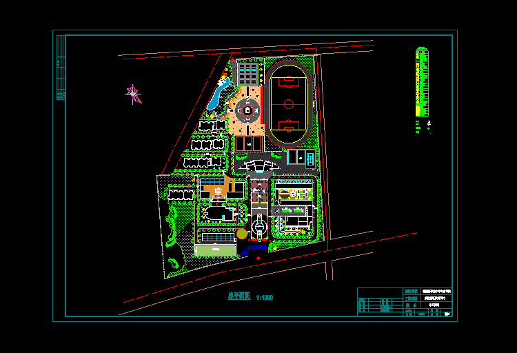 40套学校校区景观设计CAD图纸