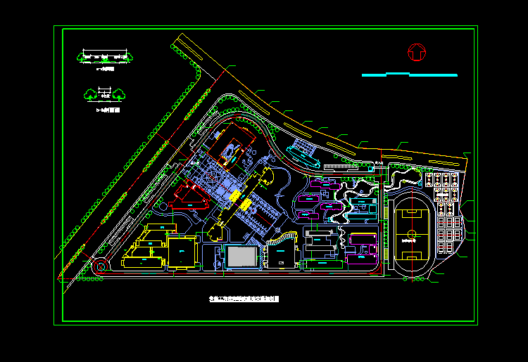 40套学校校区景观设计CAD图纸