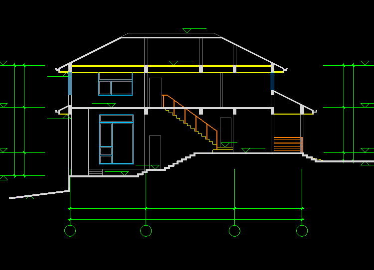 别墅设计建筑结构CAD施工图