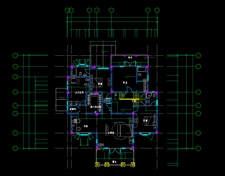 建筑设计结构CAD施工图