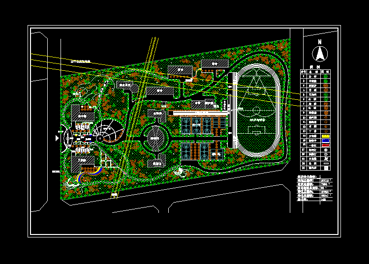 40套学校校区景观设计CAD图纸