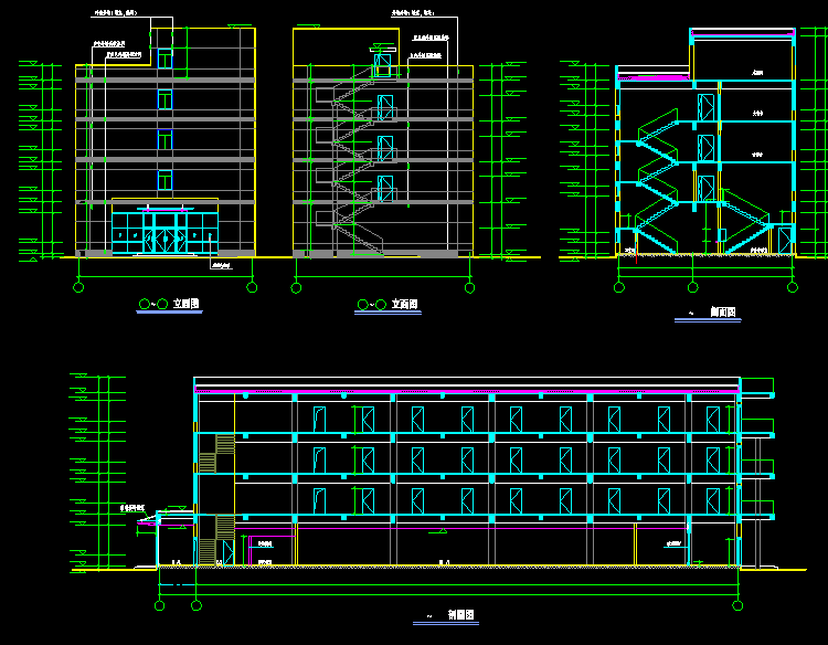建筑设计结构CAD施工图
