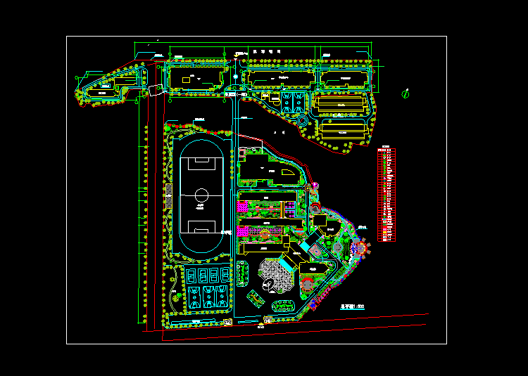 40套学校校区景观设计CAD图纸