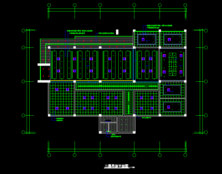 北美风情小别墅设计CAD建筑施工图图纸