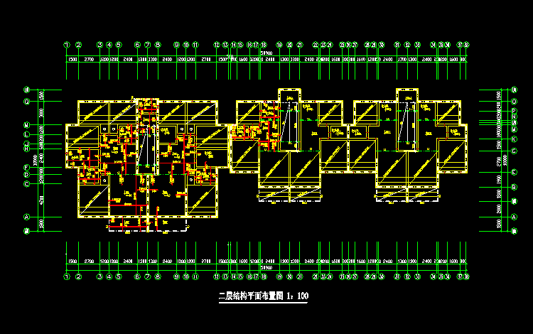 住宅楼全套结构CAD施工图图纸