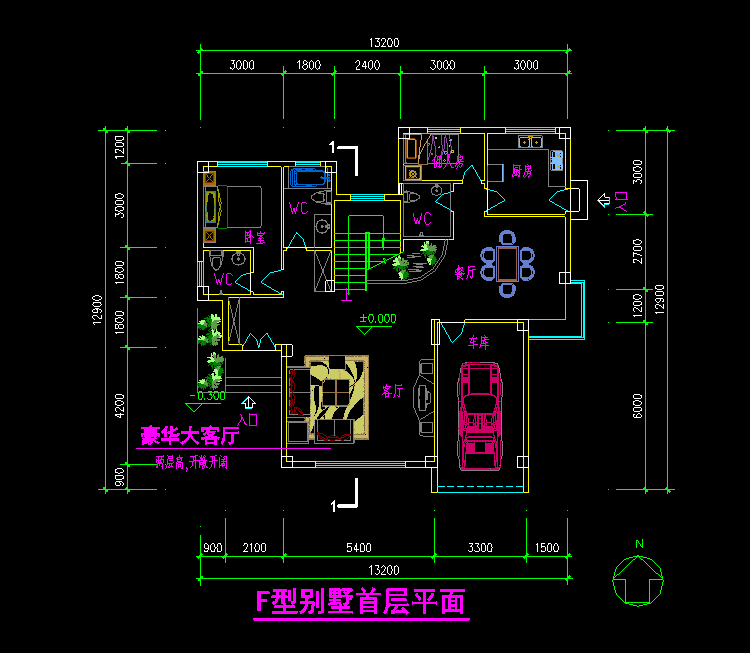 国外别墅规划设计CAD施工图