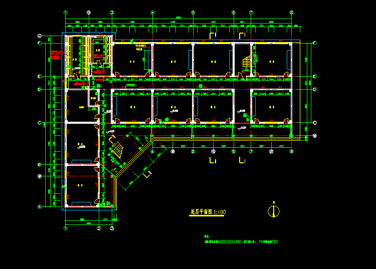 现代学生公寓设计CAD施工图