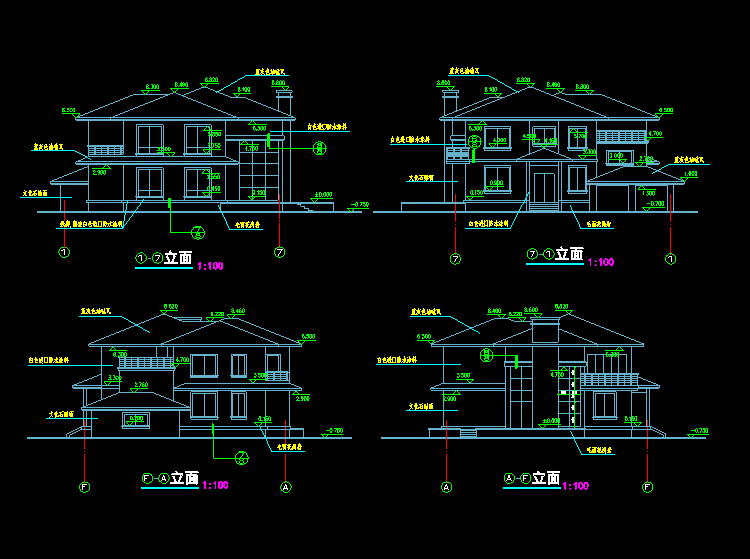 四合院住宅设计CAD施工图