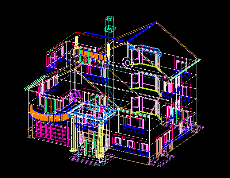 CAD全套别墅设计CAD图纸施工图