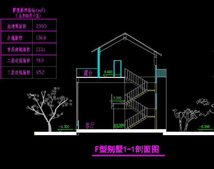 国外别墅规划设计CAD施工图