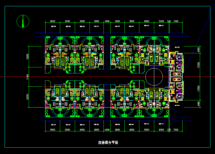 低成本小型别墅建筑CAD施工图