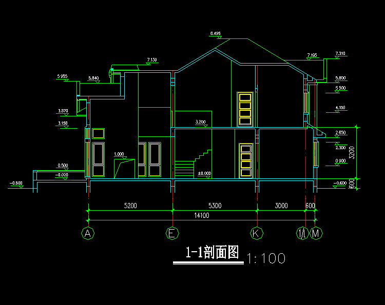 建筑结构CAD施工图