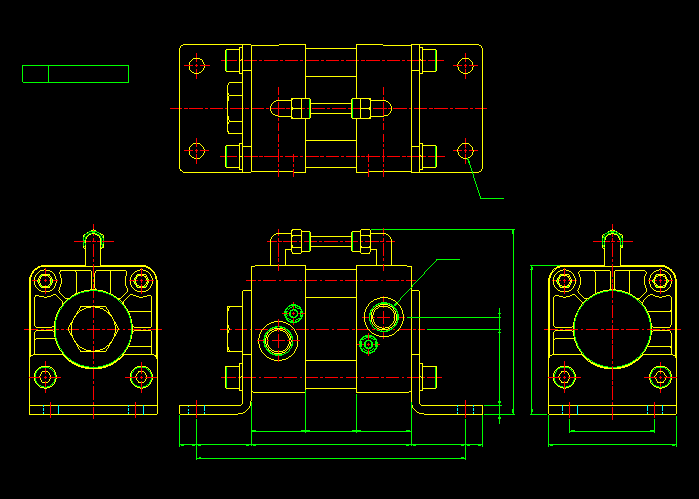 气缸CAD图纸5