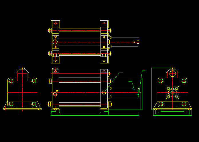 气缸CAD图纸8