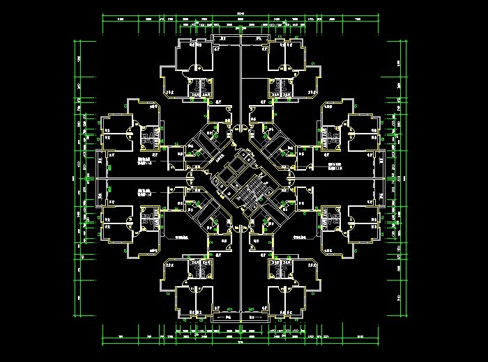 一梯多户户型图1