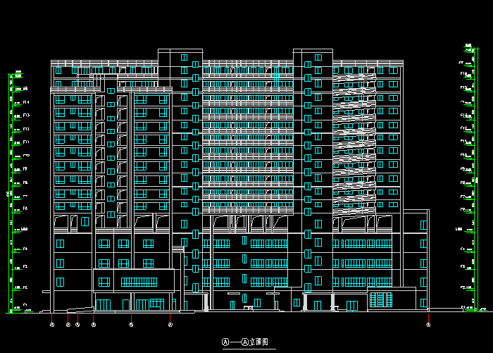 商业步行街施工图纸5