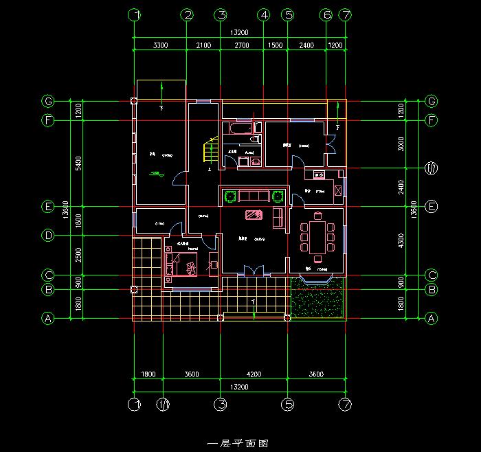 半岛别墅山庄建筑结构设计CAD施工图2