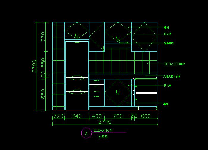 橱柜设计CAD图纸2