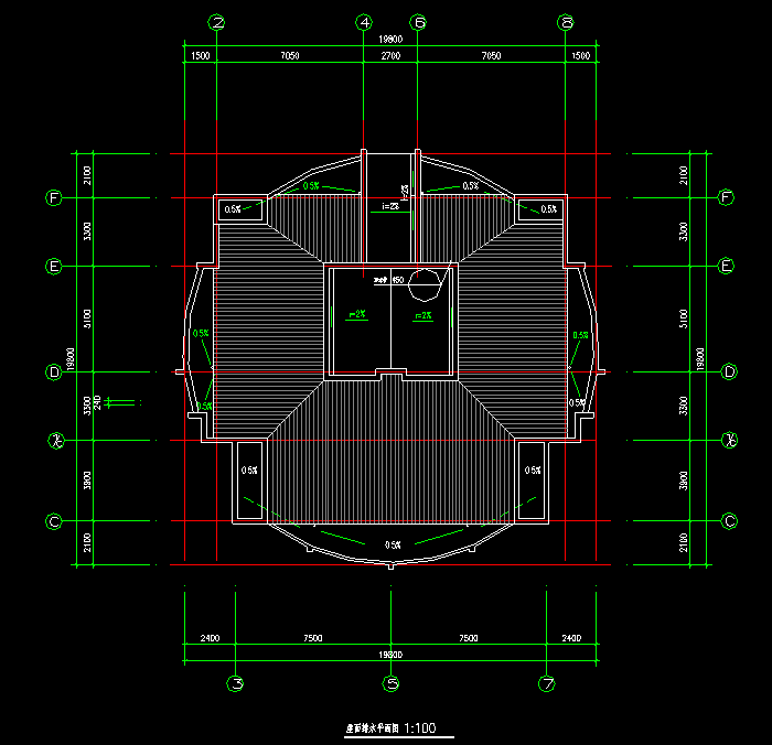 阁楼住宅建筑设计CAD施工图2