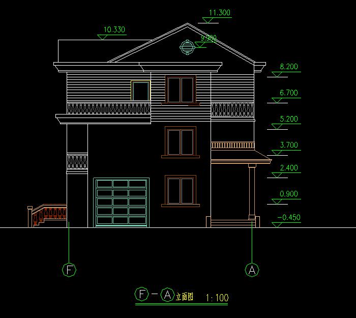 简单实用农村住宅别墅设计CAD施工图3