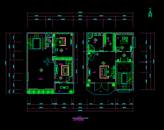 国外别墅规划设计CAD方案施工图5
