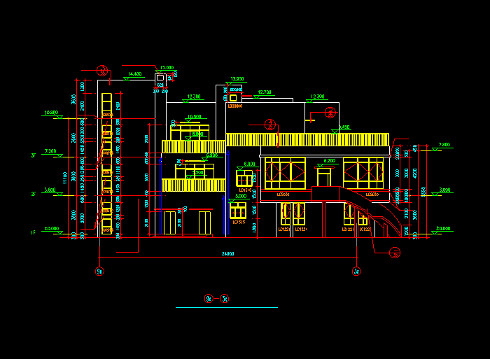 农村中学扩建工程全套CAD施工图4