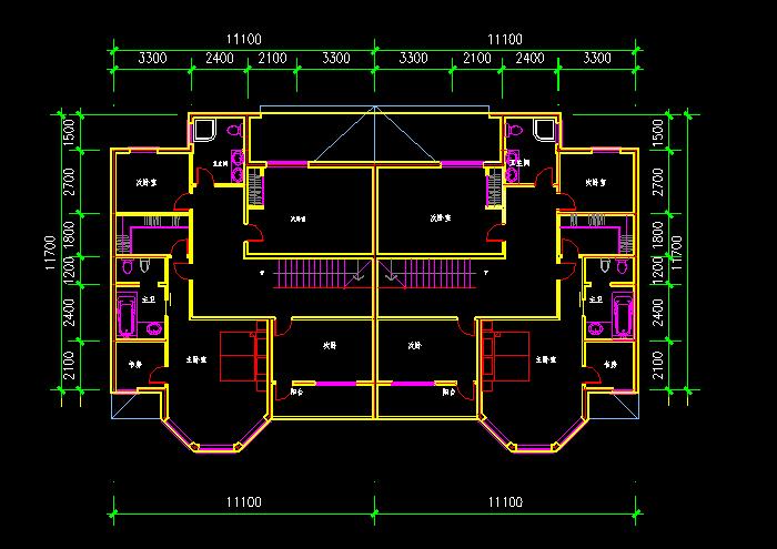 半岛别墅山庄建筑结构设计CAD施工图6