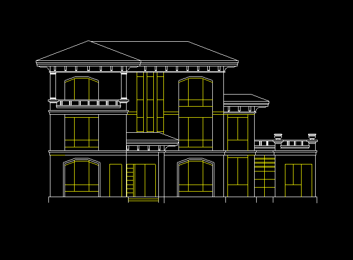 实木北美式别墅设计CAD工程结构施工图6
