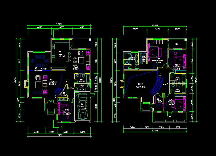 别墅户型建筑图纸1