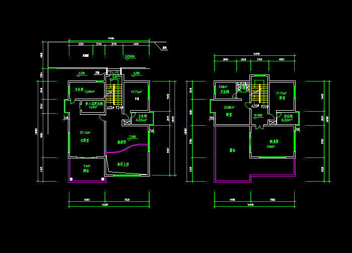 别墅户型建筑图纸7