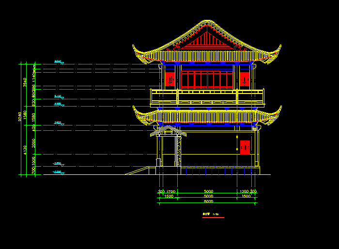 北京古典民居建筑CAD方案图1