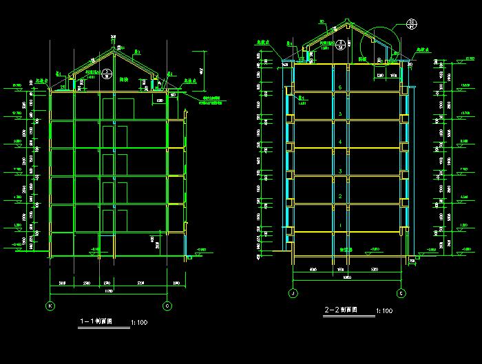 6层住宅楼设计CAD施工图2