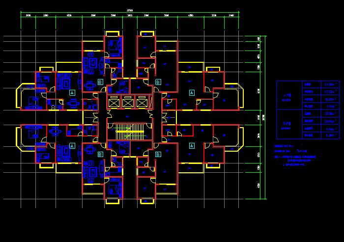 单体洋房别墅建筑设计CAD施工图5
