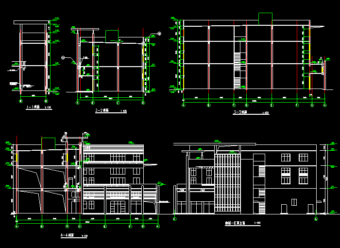 中高层商住楼建筑施工设计图2
