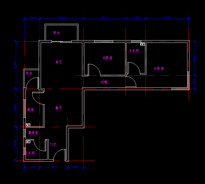 室内家居设计CAD施工图1