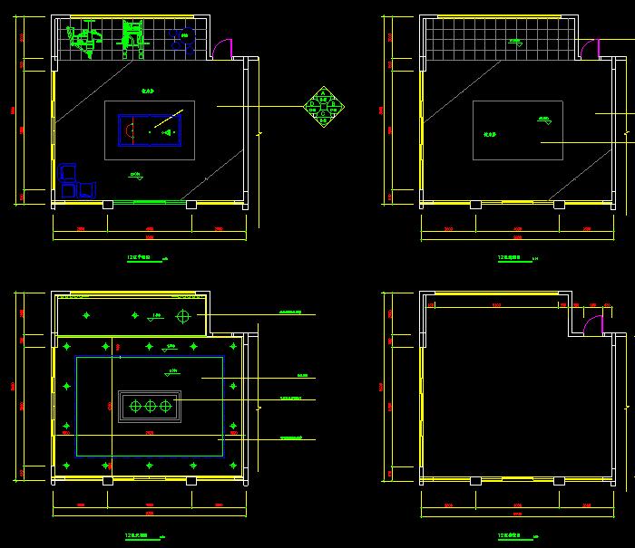 海天别墅装饰设计CAD施工图2