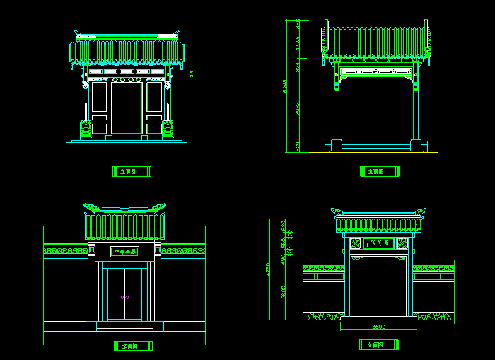 古建筑全套CAD设计施工图2