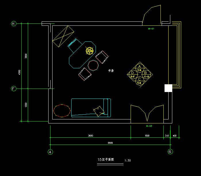 海天别墅装饰设计CAD施工图3