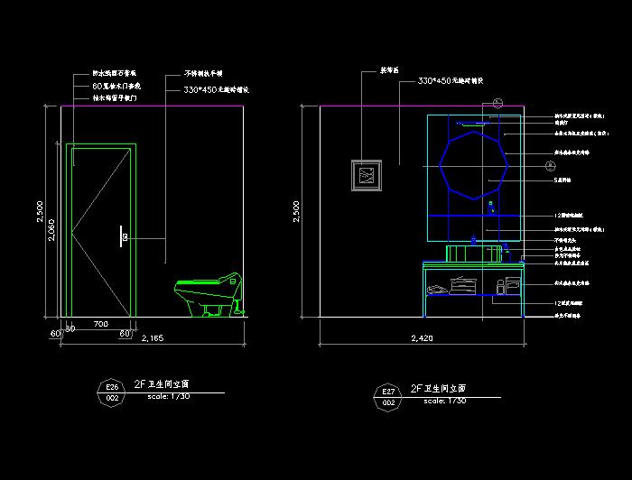别墅室内装修CAD施工图4