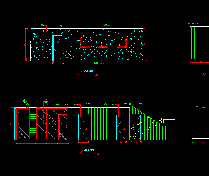 整套欧式别墅设计CAD装修图4