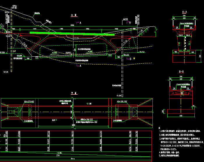 洋道坑斜大桥全套CAD图纸4