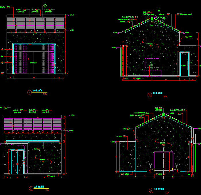 整套欧式别墅设计CAD装修图5